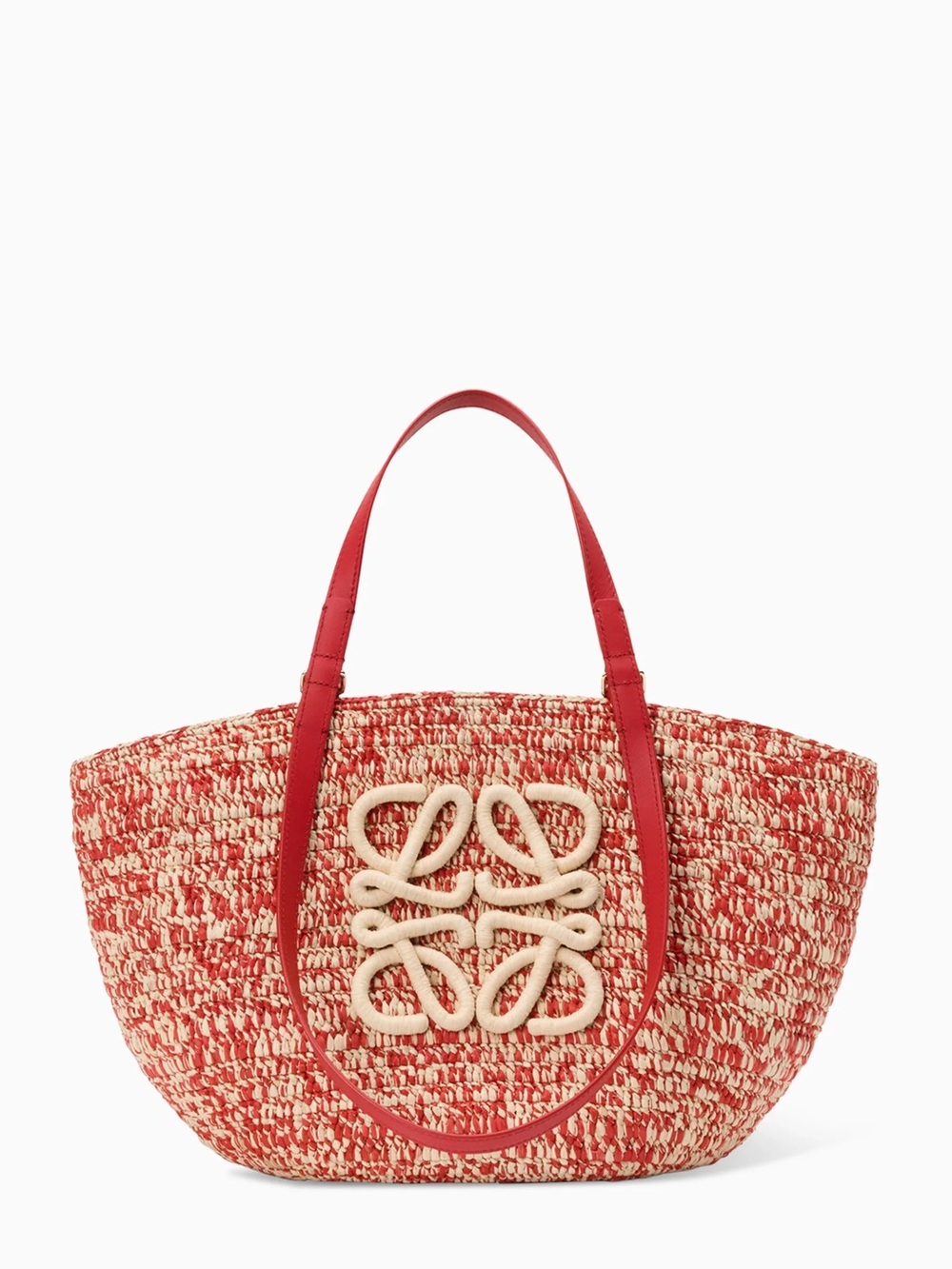 New Loewe Medium Eclipse Raffia Basket Bag